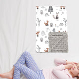 Maxbell Baby Swaddle Blanket Soft Comfortable Bed Blankets for Travel Newborn Babies Owl Pattern