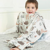 Maxbell Baby Swaddle Blanket Soft Comfortable Bed Blankets for Travel Newborn Babies Owl Pattern
