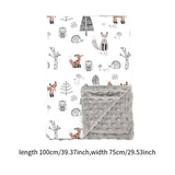 Maxbell Baby Swaddle Blanket Soft Comfortable Bed Blankets for Travel Newborn Babies Owl Pattern