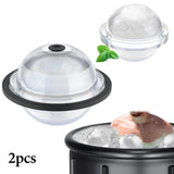 Maxbell 2x Ice Ball Makers Handmade Summer Cocktails Coffee Shop Bar Ice Cube Moulds