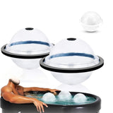 Maxbell 2x Ice Ball Makers Handmade Summer Cocktails Coffee Shop Bar Ice Cube Moulds