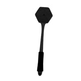 Maxbell Silicone Back Scrubber for Shower Double Sided for Men Women Non Slip Handle black