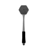 Maxbell Silicone Back Scrubber for Shower Double Sided for Men Women Non Slip Handle gray