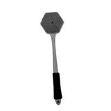 Maxbell Silicone Back Scrubber for Shower Double Sided for Men Women Non Slip Handle gray