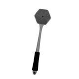 Maxbell Silicone Back Scrubber for Shower Double Sided for Men Women Non Slip Handle gray