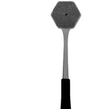Maxbell Silicone Back Scrubber for Shower Double Sided for Men Women Non Slip Handle gray