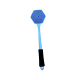 Maxbell Silicone Back Scrubber for Shower Double Sided for Men Women Non Slip Handle blue