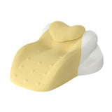 Maxbell Wedge Pillow Cushion Versatile Washable Cover Lie Pillows for Waist Home Bed Yellow