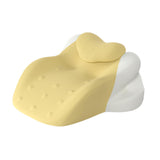 Maxbell Wedge Pillow Cushion Versatile Washable Cover Lie Pillows for Waist Home Bed Yellow