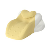 Maxbell Wedge Pillow Cushion Versatile Washable Cover Lie Pillows for Waist Home Bed Yellow