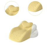 Maxbell Wedge Pillow Cushion Versatile Washable Cover Lie Pillows for Waist Home Bed Yellow