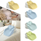 Maxbell Wedge Pillow Cushion Versatile Washable Cover Lie Pillows for Waist Home Bed Yellow