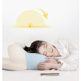 Maxbell Wedge Pillow Cushion Versatile Washable Cover Lie Pillows for Waist Home Bed Light Blue