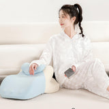 Maxbell Wedge Pillow Cushion Versatile Washable Cover Lie Pillows for Waist Home Bed Light Blue