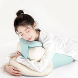 Maxbell Wedge Pillow Cushion Versatile Washable Cover Lie Pillows for Waist Home Bed Blue Green