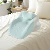 Maxbell Wedge Pillow Cushion Versatile Washable Cover Lie Pillows for Waist Home Bed Blue Green