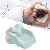 Maxbell Wedge Pillow Cushion Versatile Washable Cover Lie Pillows for Waist Home Bed Blue Green