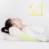 Maxbell Wedge Pillow Cushion Versatile Washable Cover Lie Pillows for Waist Home Bed Yellow Green