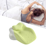 Maxbell Wedge Pillow Cushion Versatile Washable Cover Lie Pillows for Waist Home Bed Yellow Green