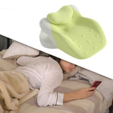 Maxbell Wedge Pillow Cushion Versatile Washable Cover Lie Pillows for Waist Home Bed Yellow Green