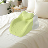 Maxbell Wedge Pillow Cushion Versatile Washable Cover Lie Pillows for Waist Home Bed Yellow Green