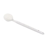Maxbell Shower Brush Double Side Silicone Bristles Back Scrubber for Household Elder White