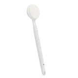 Maxbell Shower Brush Double Side Silicone Bristles Back Scrubber for Household Elder White