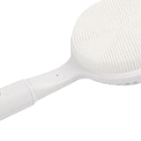 Maxbell Shower Brush Double Side Silicone Bristles Back Scrubber for Household Elder White
