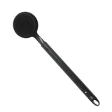Maxbell Shower Brush Double Side Silicone Bristles Back Scrubber for Household Elder Black