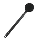 Maxbell Shower Brush Double Side Silicone Bristles Back Scrubber for Household Elder Black