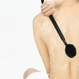 Maxbell Shower Brush Double Side Silicone Bristles Back Scrubber for Household Elder Black