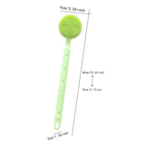 Maxbell Shower Brush Double Side Silicone Bristles Back Scrubber for Household Elder Green