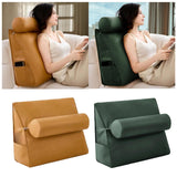Maxbell Small Wedge Pillow Headboard Body Support Adults Backrest for Reading yellow