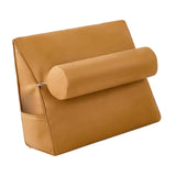 Maxbell Small Wedge Pillow Headboard Body Support Adults Backrest for Reading yellow