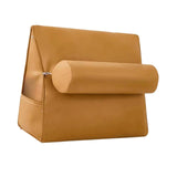 Maxbell Small Wedge Pillow Headboard Body Support Adults Backrest for Reading yellow