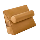 Maxbell Small Wedge Pillow Headboard Body Support Adults Backrest for Reading yellow