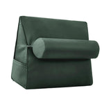Maxbell Small Wedge Pillow Headboard Body Support Adults Backrest for Reading green