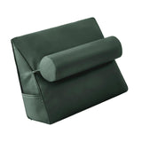 Maxbell Small Wedge Pillow Headboard Body Support Adults Backrest for Reading green