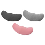 Maxbell Waist Support Cushion Practical Simple Memory Foam for Work Car Seat Resting Deep Gray