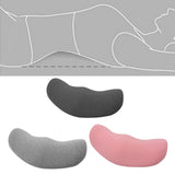 Maxbell Waist Support Cushion Practical Simple Memory Foam for Work Car Seat Resting Deep Gray