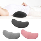 Maxbell Waist Support Cushion Practical Simple Memory Foam for Work Car Seat Resting Deep Gray