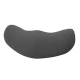 Maxbell Waist Support Cushion Practical Simple Memory Foam for Work Car Seat Resting Deep Gray