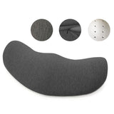 Maxbell Waist Support Cushion Practical Simple Memory Foam for Work Car Seat Resting Deep Gray