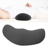Maxbell Waist Support Cushion Practical Simple Memory Foam for Work Car Seat Resting Deep Gray