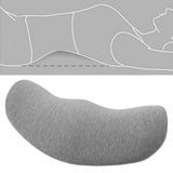 Maxbell Waist Support Cushion Practical Simple Memory Foam for Work Car Seat Resting Gray