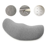 Maxbell Waist Support Cushion Practical Simple Memory Foam for Work Car Seat Resting Gray