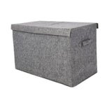 Maxbell Kids Toys Storage Box with Lid Clothes Container for Living Room Closet Home Gray