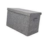 Maxbell Kids Toys Storage Box with Lid Clothes Container for Living Room Closet Home Gray
