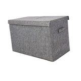 Maxbell Kids Toys Storage Box with Lid Clothes Container for Living Room Closet Home Gray
