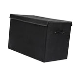 Maxbell Kids Toys Storage Box with Lid Clothes Container for Living Room Closet Home Black